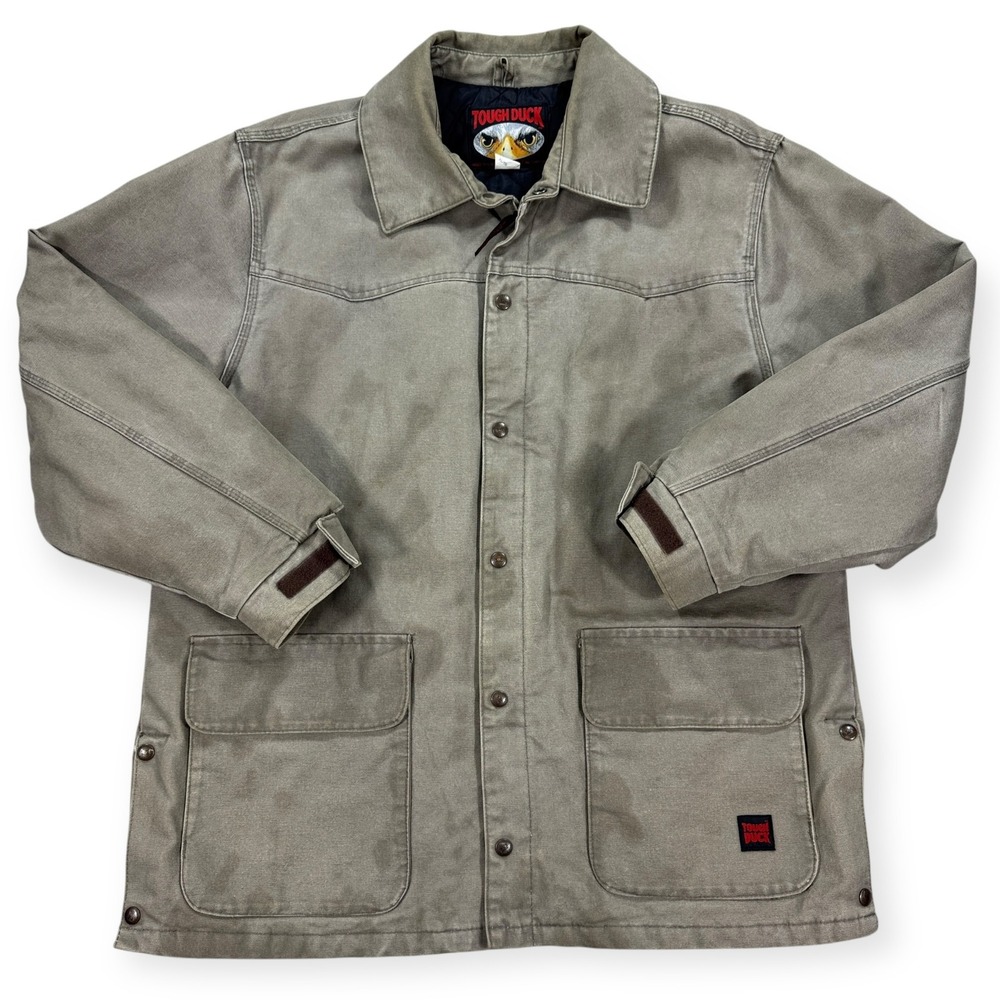 Tough Duck Men's heavyweight Gray/green Work Jacket